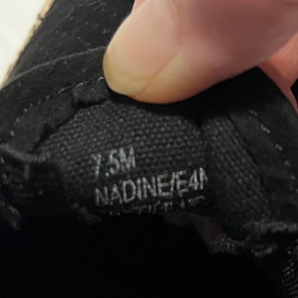 Esprit Black faux suede slip on. Size 7.5 - Picture 4 of 8